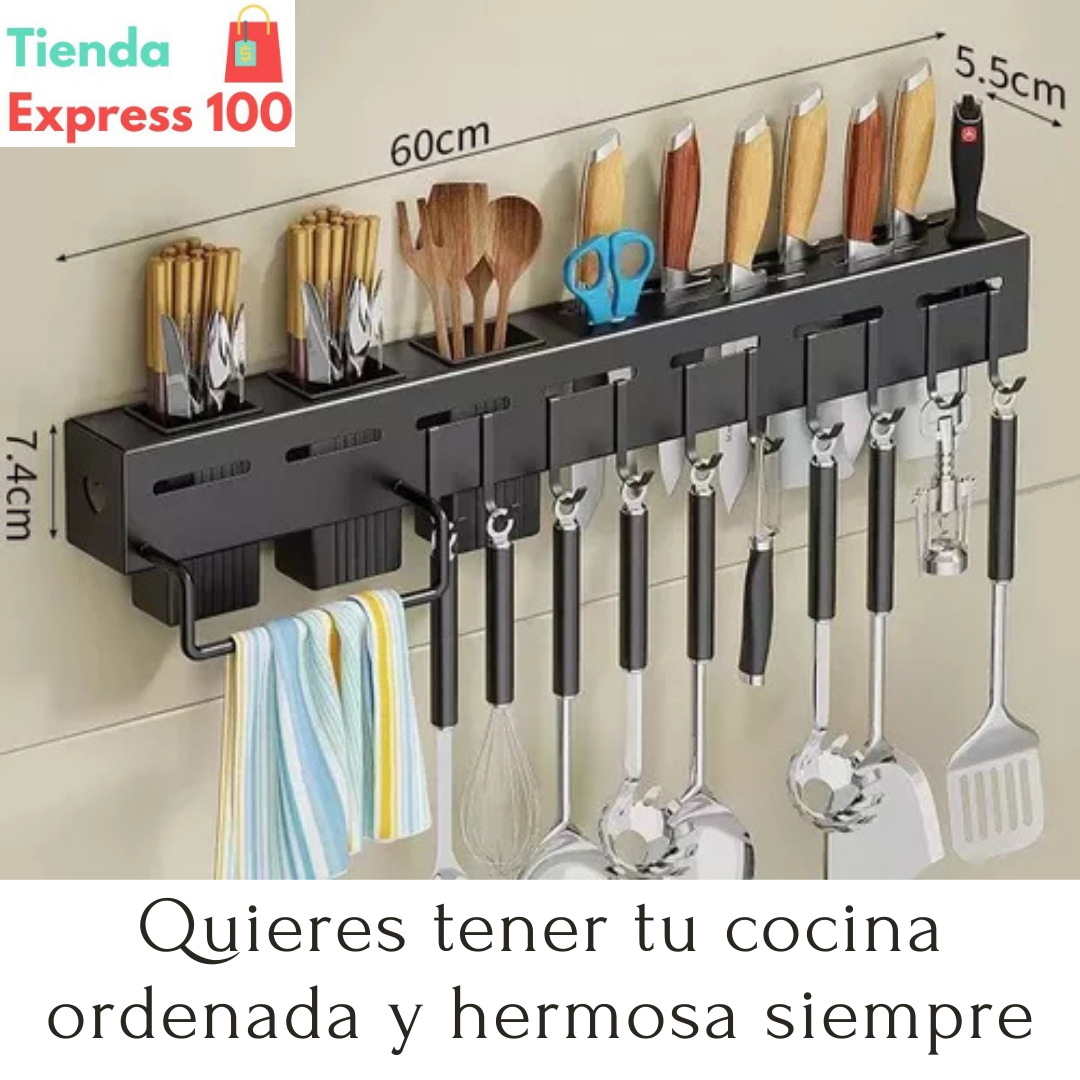 Organizador Utensilios Cocina para Pared 60 cms