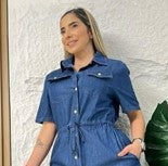 Vestido Chambray Azul