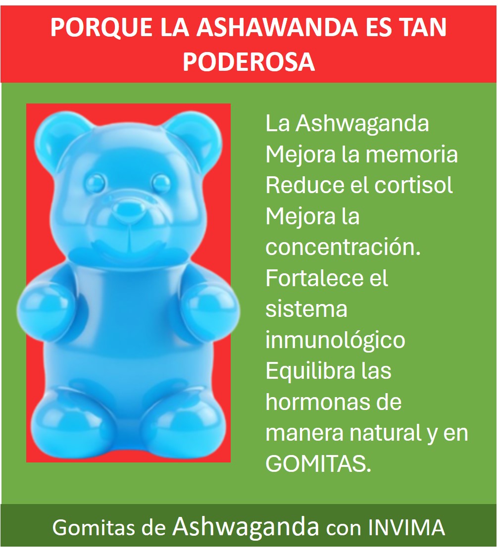 GOMITAS DE ASHAWANDA X 60 Unds