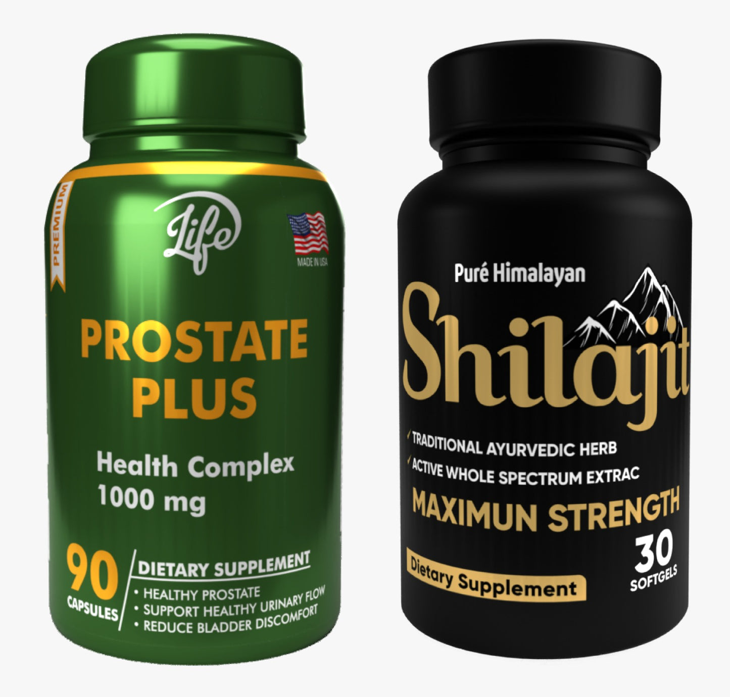 COMBO Prostate plus y Shilajit Softgels