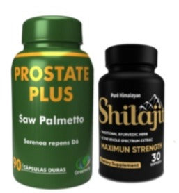 COMBO Prostate plus y Shilajit Softgels
